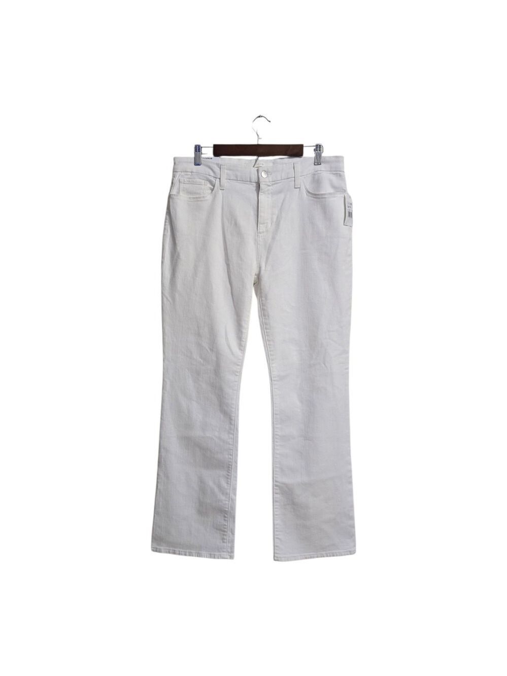 Joe's Jeans The Provocateur Mid-Rise Petite Bootcut Jeans In White Sz 33 NWT